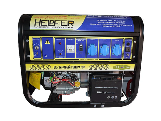Бензиновый генератор Helpfer FPG6800E1