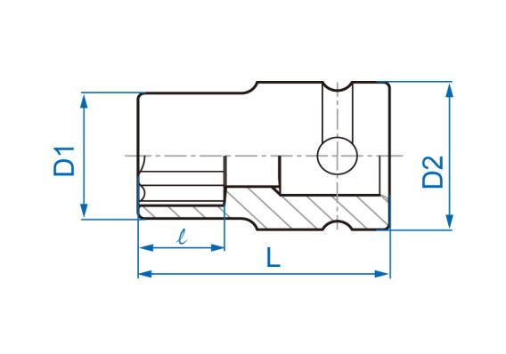 Головка торцевая ударная 3/4" Torx E24 King Tony 657524M
