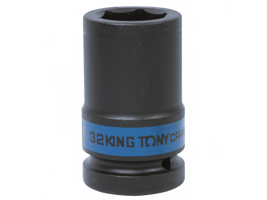 Головка торцевая ударная удлиненная 1" 32 мм King Tony 843532M
