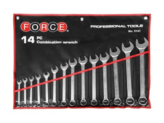 Набор ключей комбинированных Force 5141 14 пр.