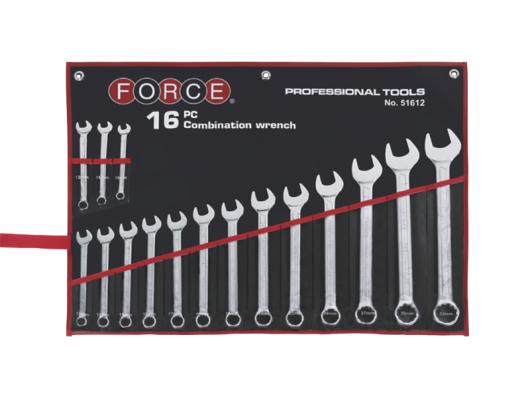 Набор ключей комбинированных Force 51612 16 пр.