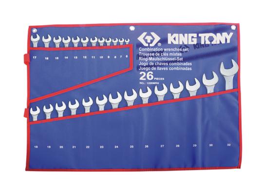Набор ключей комбинированных King Tony 1226MRN 26 пр.