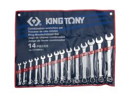Набор ключей комбинированных King Tony 1215MR01 14 пр.