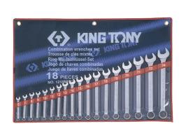 Набор ключей комбинированных King Tony 1218MR01 18 пр.