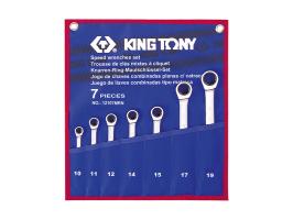 Набор ключей трещоточных King Tony 12107MRN 7 пр.
