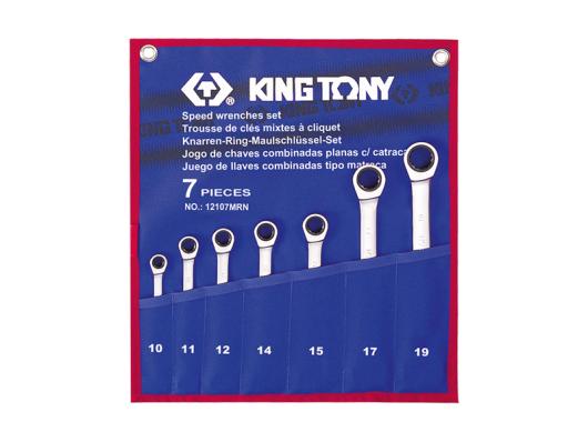 Набор ключей трещоточных King Tony 12107MRN 7 пр.