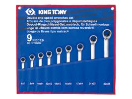 Набор ключей трещоточных King Tony 12709MRN 9 пр.