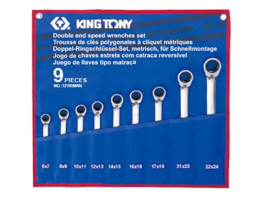 Набор ключей трещоточных King Tony 12709MRN 9 пр.