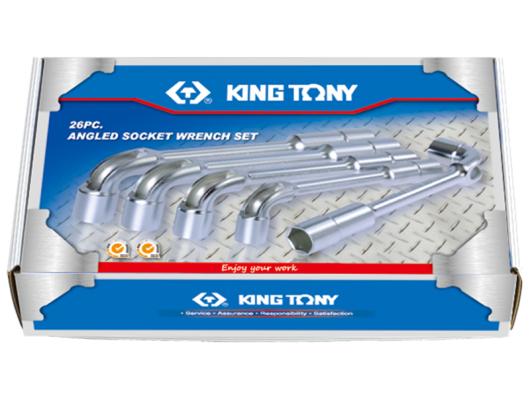 Набор ключей торцевых King Tony 1926MR 26 пр.