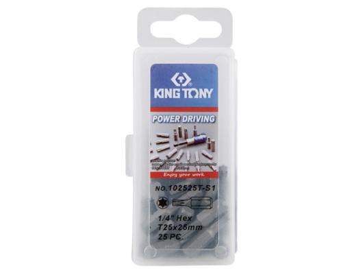 Набор вставок бит Torx T25 25 пр King Tony 102525T-S1