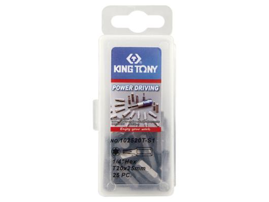 Набор вставок бит Torx T20 25 пр King Tony 102520T-S1