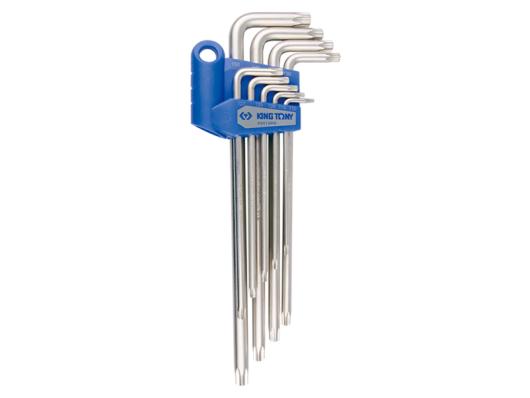 Набор ключей Torx с отверстием 9 пр King Tony 20419PR