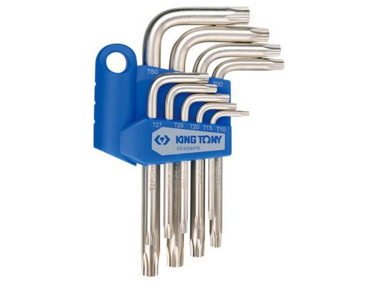 Набор ключей Torx с отверстием 9 пр King Tony 20409PR