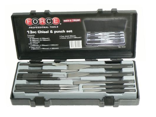 Набор зубил и выколоток Force 5131