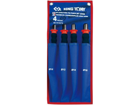 Набор выколоток с протектором 4 пр King Tony 1014GPN