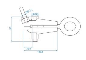 Кузовной зажим двухсторонний King Tony 9CD31
