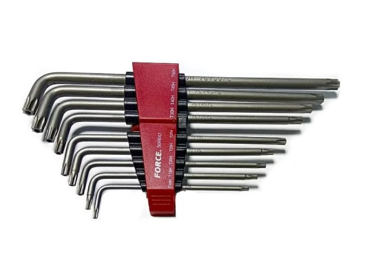 Набор ключей Torx с отверстием 9 пр Force 5098XLT