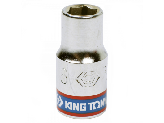Головка торцевая 1/4" 6 мм King Tony 233506M