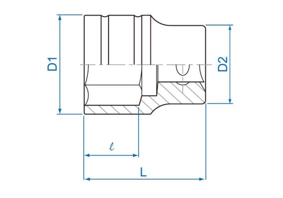 Головка торцевая 1/2" 29 мм King Tony 433529MR